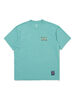 グラフィック クルーネック Tシャツ 501 ブルー AQUARELLE